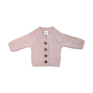 Knitted Button Cardigan - New Light Pink