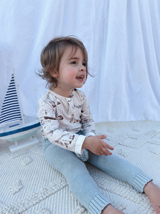 Long Sleeve Bodysuit - Arctic Dreams