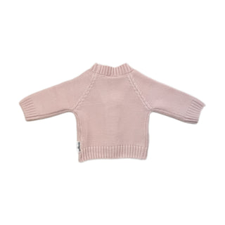 Knitted Button Cardigan - New Light Pink