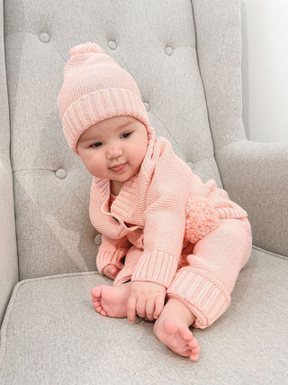 Knitted Pants - Flamingo Pink