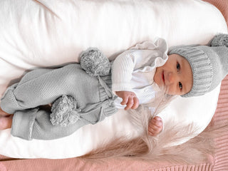 Knitted Pants - Steel Blue