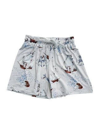 Top and Shorts Set  - Arctic Ocean