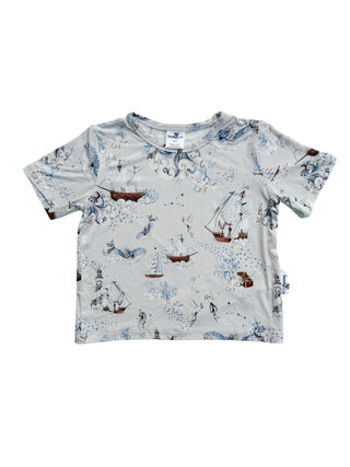 Top and Shorts Set  - Arctic Ocean