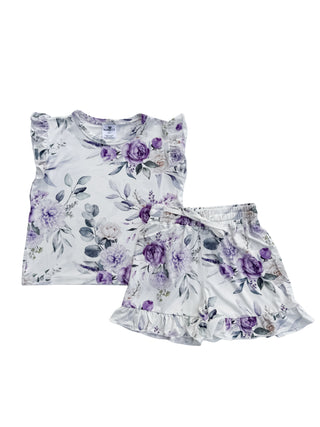 Top Shorts Set  - Twilight Rose
