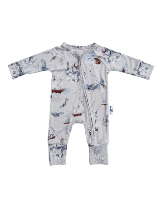 Zippy Romper - Arctic Ocean