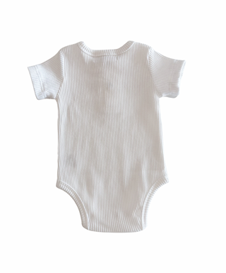 Short Sleeve Bodysuit - White