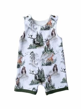 Overall Shorts - Forest