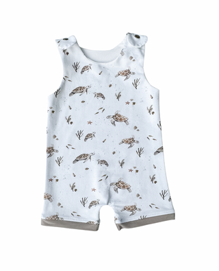 Overall Shorts - Turtles