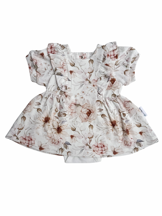 Frilly Short Sleeve Dress - Bloom