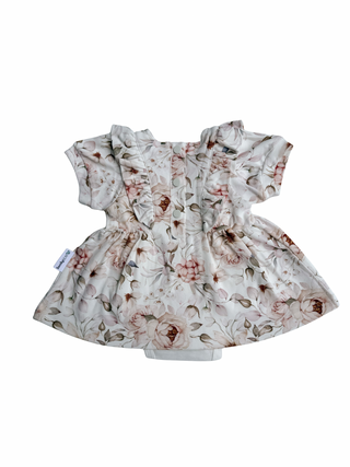 Frilly Short Sleeve Dress - Bloom