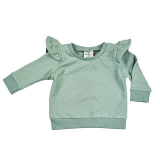 Frilly Jumper  - Seafoam