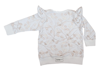 Frilly Jumper  - Neutral Leaf