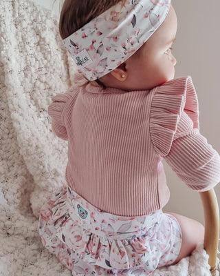 Rosetta Bummies, Bow and Long Sleeve Pink Bodysuit - Bundle