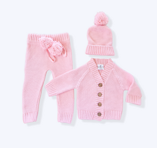 Knitted Set Flamingo Pink - Bundle