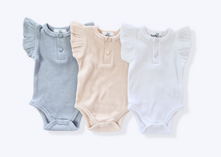 3 x Frilly Shortsleeve Bodysuit - Bundle