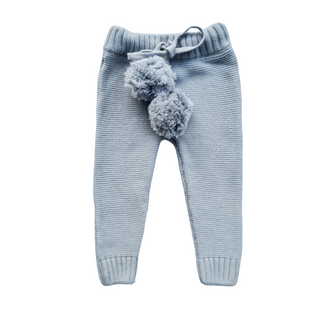 Knitted Pants - Steel Blue