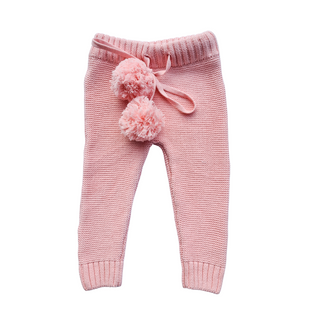 Knitted Pants - Flamingo Pink